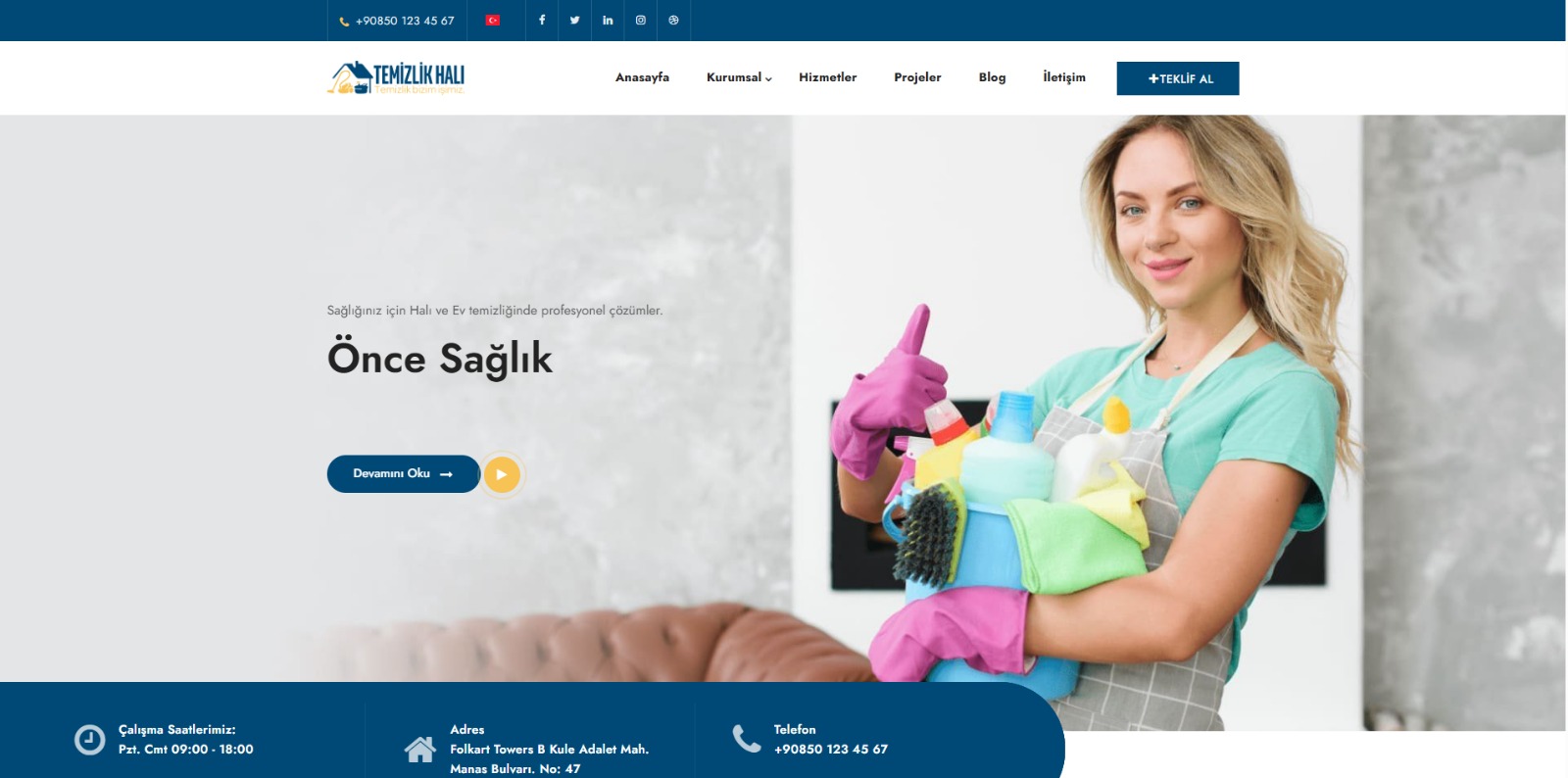 Temizlik & Halı Yıkama V1